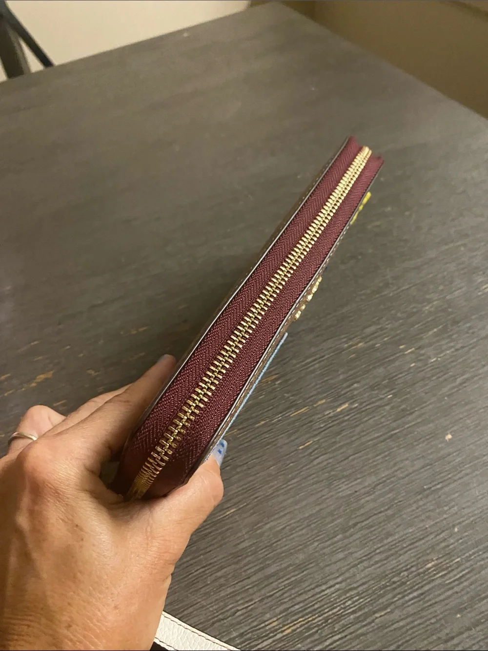 Coach zip wallet